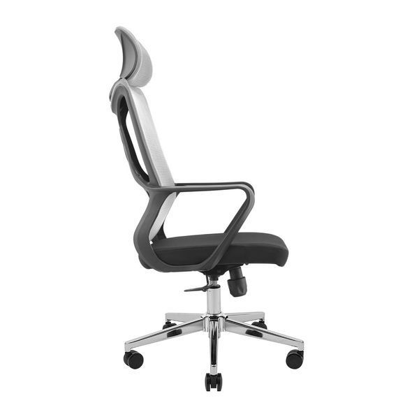 Крісло Richman Монеро Хром M-1 (Tilt) Сітка чорна + сітка сіра ADD0003211 фото