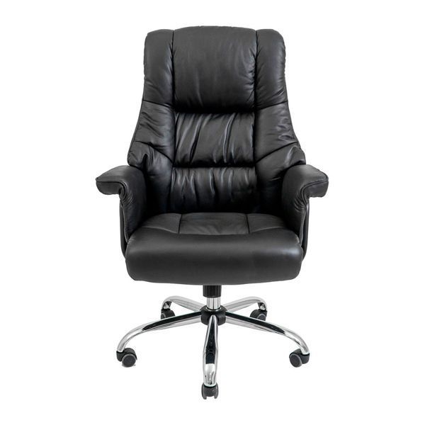 Кресло Richman Конгресс Хром M-2 Широкий (Anyfix Wide) Кожа Люкс Черная IM0000009 фото