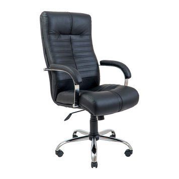 Кресло Richman Орион Хром П1 M-1 (Tilt) Кожа Люкс Черная R00000054076 фото